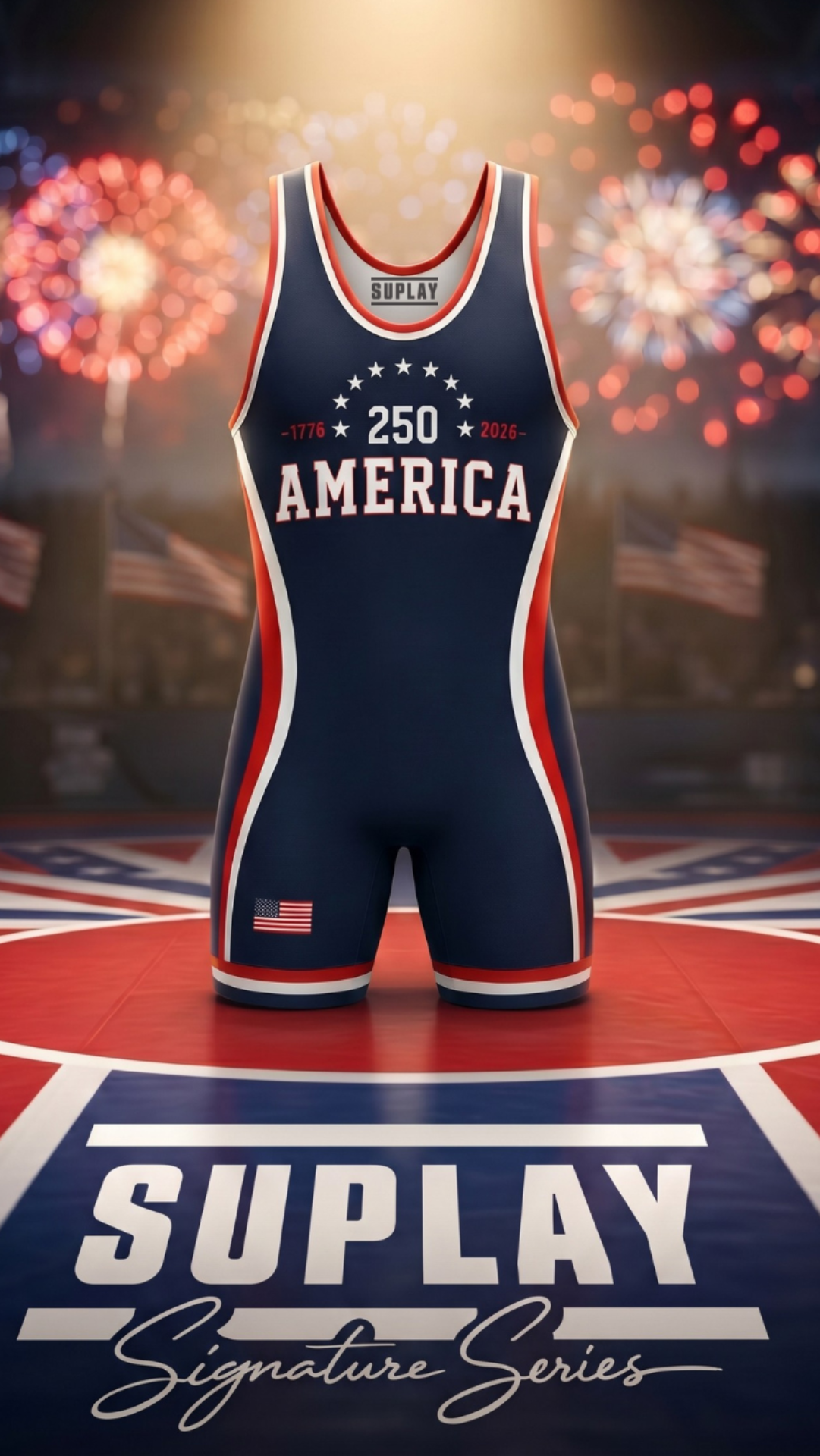 America 250 Wrestling Singlet — Suplay Signature Series | Limited Edition of 250