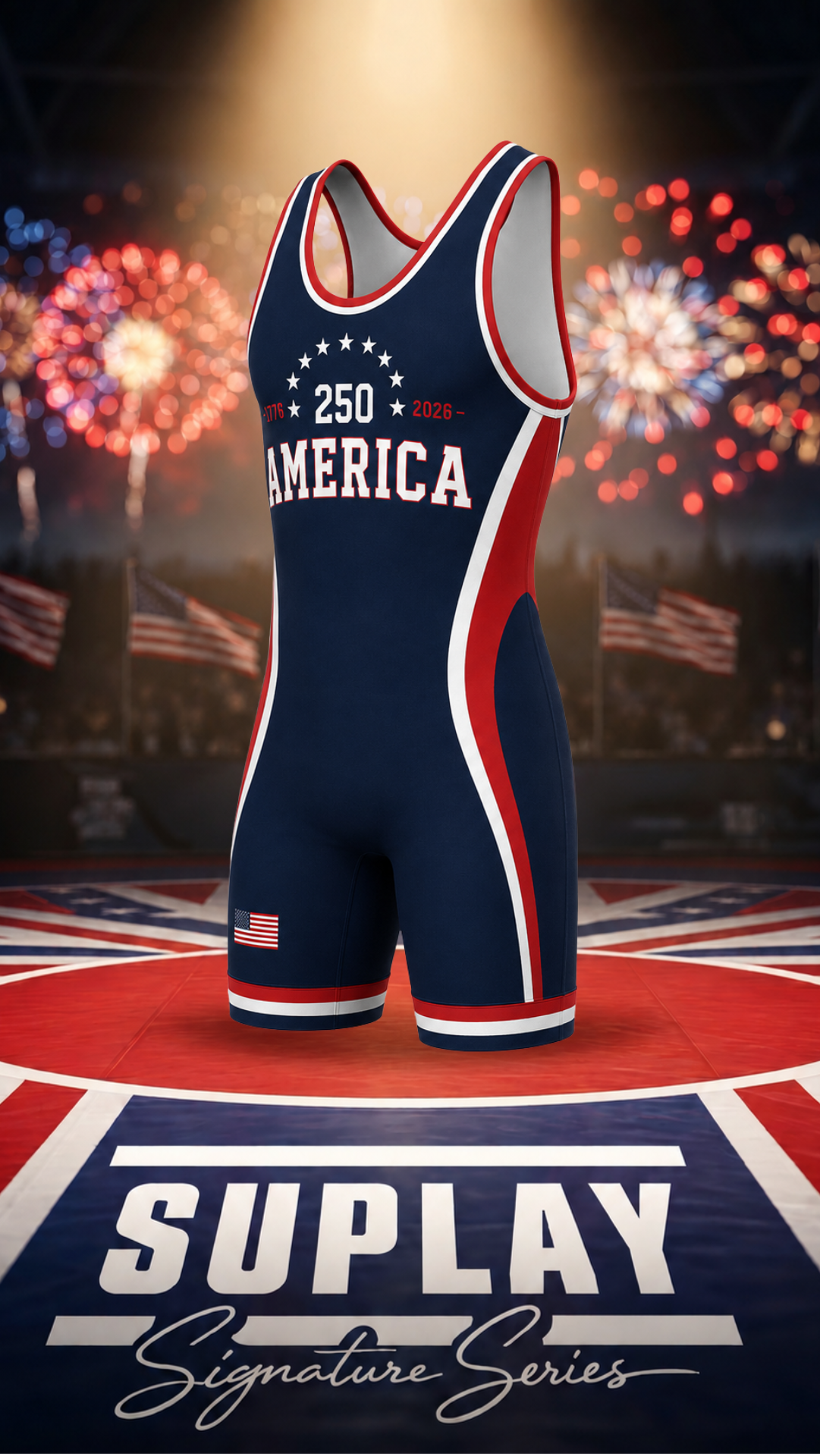 America 250 Wrestling Singlet — Suplay Signature Series | Limited Edition of 250