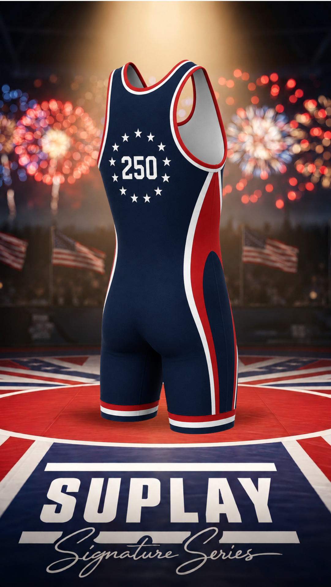 America 250 Wrestling Singlet — Suplay Signature Series | Limited Edition of 250