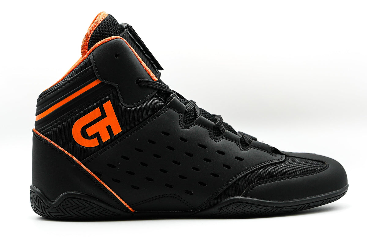 Revival Wrestling Shoe Black/Orange - Suplay.com