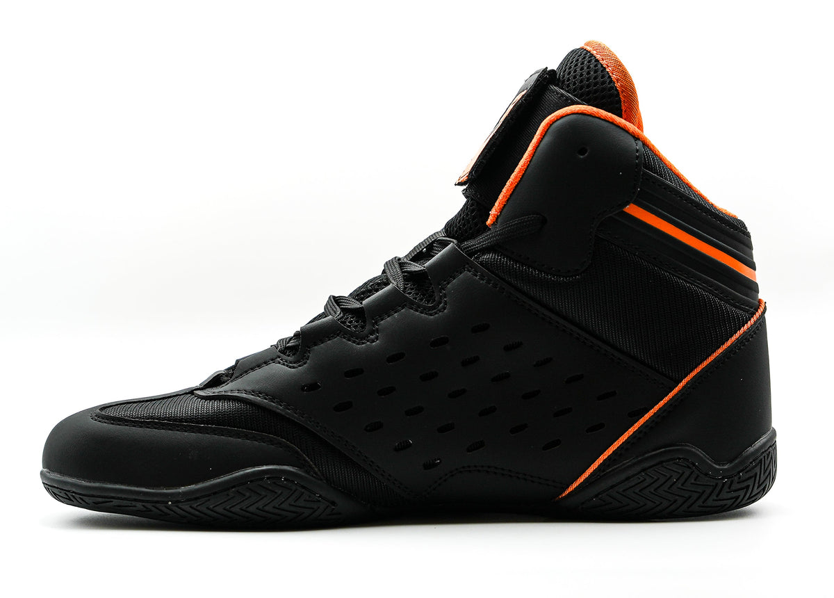 Revival Wrestling Shoe Black/Orange - Suplay.com