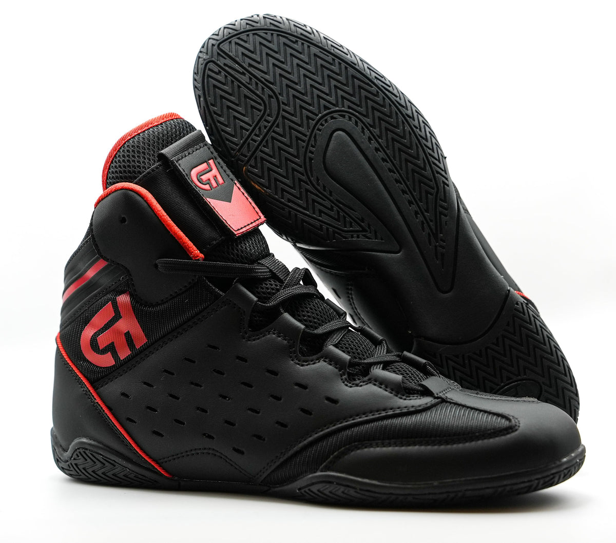 Revival Wrestling Shoe Black/Red - Suplay.com