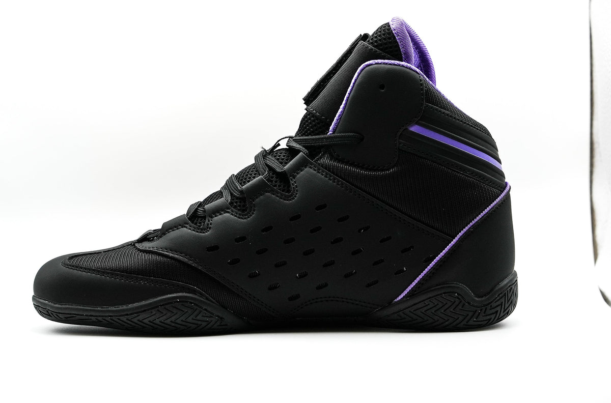 Revival Wrestling Shoe Black/Purple - Suplay.com
