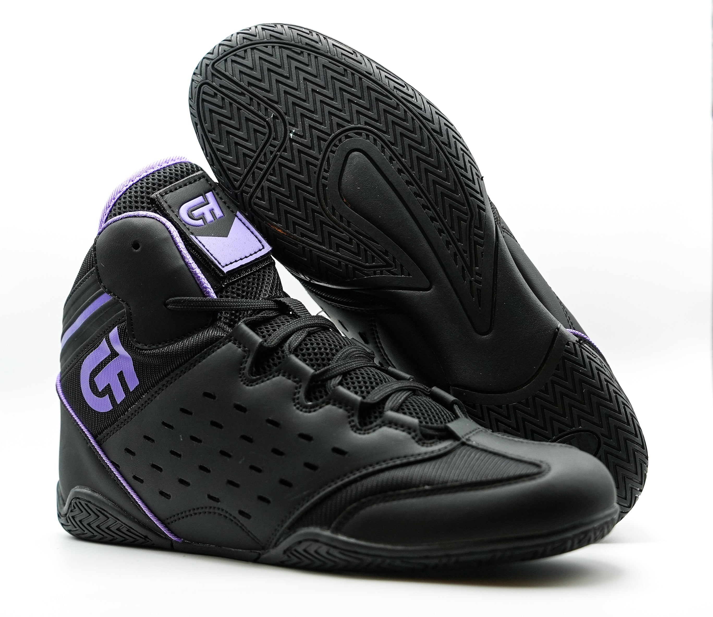 Revival Wrestling Shoe Black/Purple - Suplay.com