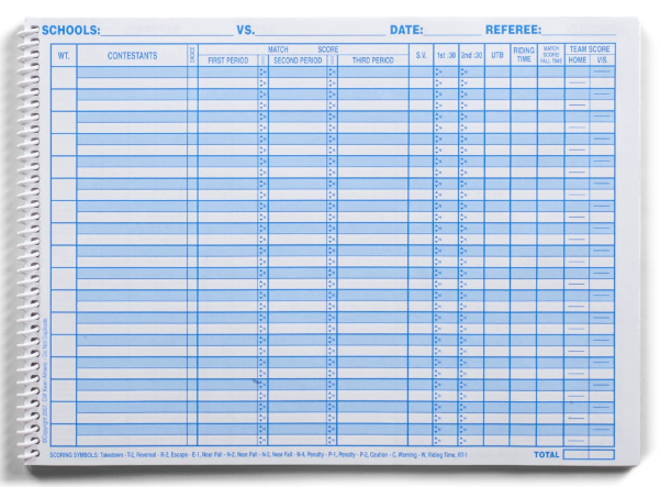 Cliff Keen Scorebook