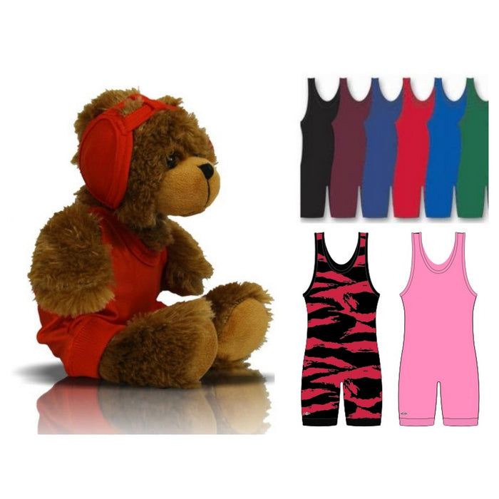Takedown Teddy Bear With Singlet & Headgear