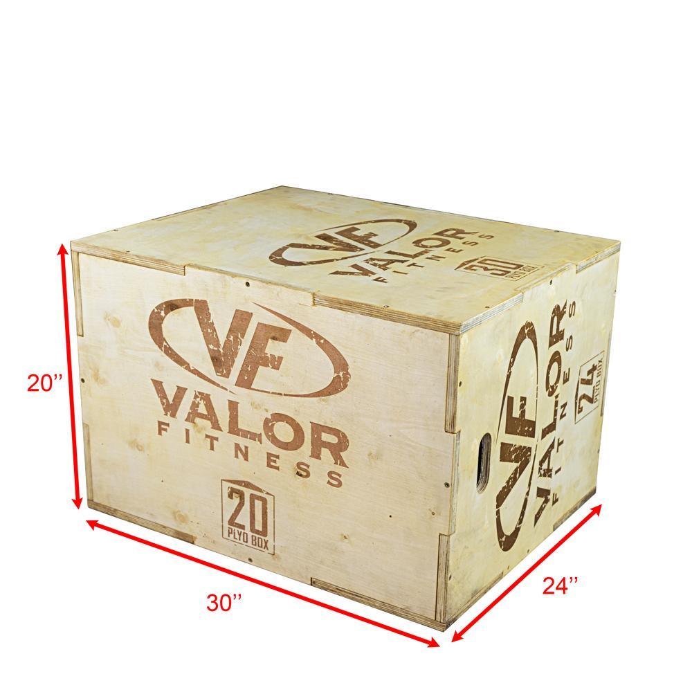 3 in 1 Wood 20" x 24" x 30" Plyo Box
