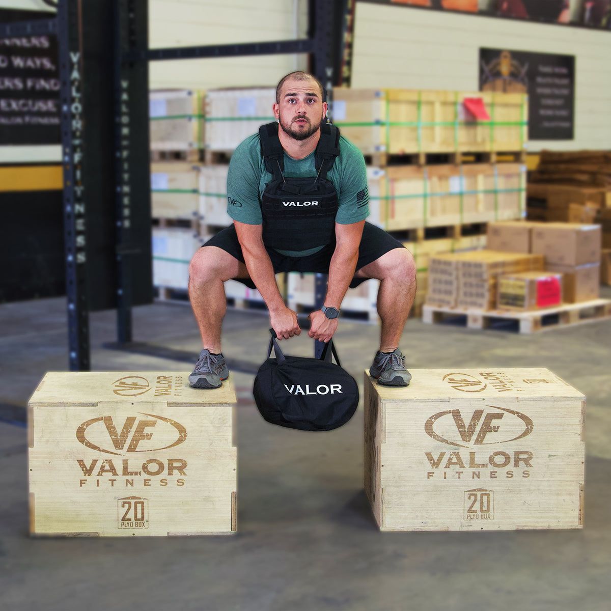 3 in 1 Wood 18" x 20" x 24" Plyo Box