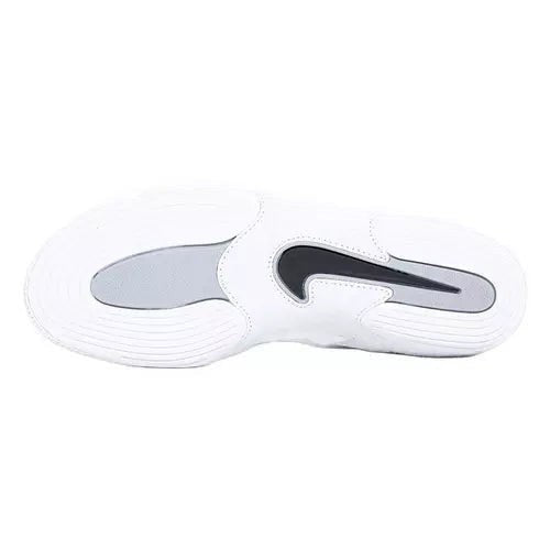 Suplay.com Nike Inflict 4 wrestling shoe white gum rubber outsole with black swoosh logo for superior mat traction