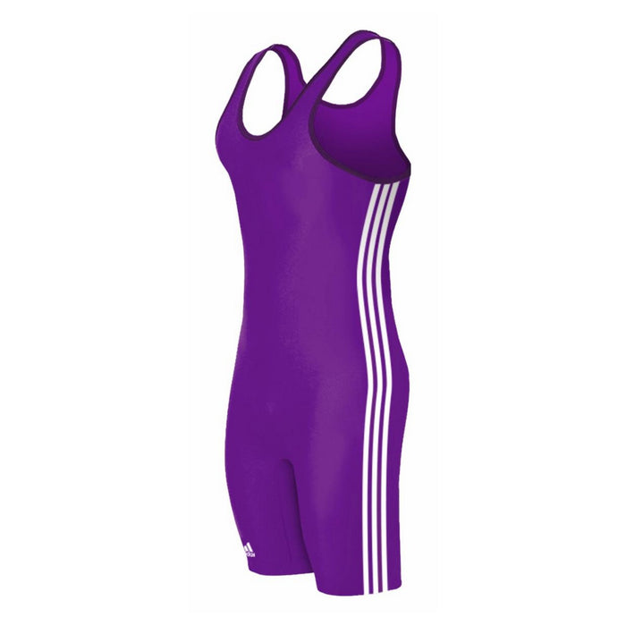 Adidas 3 Stripe Purple-White Singlet - Suplay.com